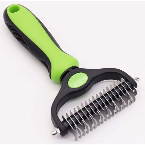 Brosse pour sous-poil pour chien et chat Peigne pour sous-poil à poils longs et courts Brosse d'épilation pour chien Brosse de toilettage (1/4)