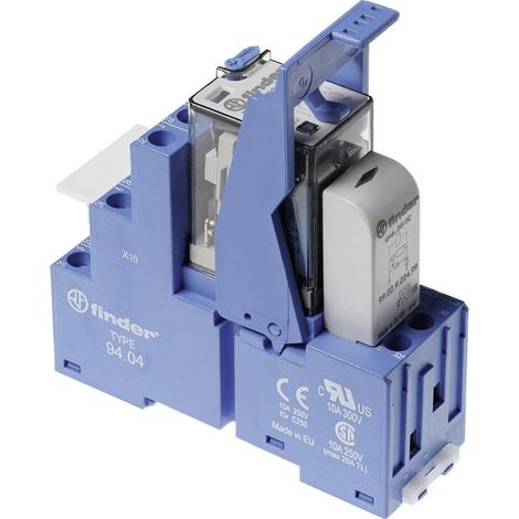 Finder 58.34.9.024.5050 Relaisbaustein Nennspannung: 24 V/DC Schaltstrom (max.): 7 A 4 Wechsler 1 S
