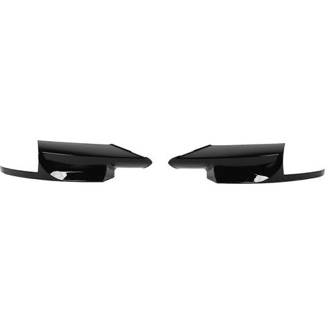 1 Paar Frontstoßstangen-Lippenspoiler, UV-Schutz, klar lackiert, sportliche Optik, passend für 5er BMW F10 M5 (2011–2017), glänzend schwarz (1/5)