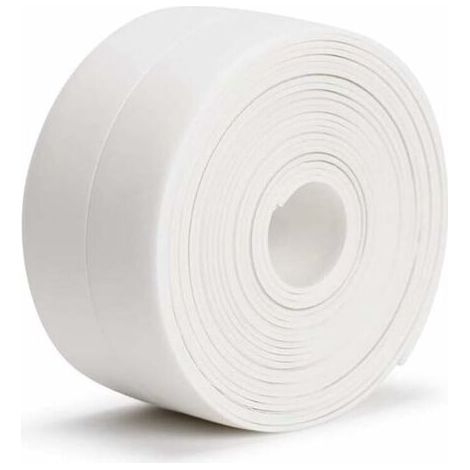 Ruban Adhésif étanche (320x3 8cm) Bande Bande Etancheite Autocollante pour Salle De Bain et Cuisine Ruban D'étanchéité étanche et Résistant à la Moisissure, Pour coin baignoire ou bord toilet (1/3)