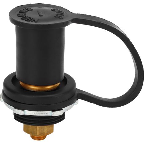 Borne de batterie à code couleur 250 A, connecteur à goujon de 3/8 po avec capuchon pour voitures, camping-cars et bateaux, noir (négatif) (1/5)