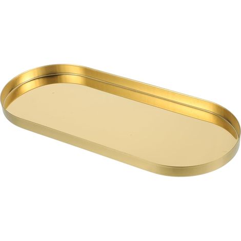 Metal Storage Tray Jewelry and Cosmetic Dish Desktop
