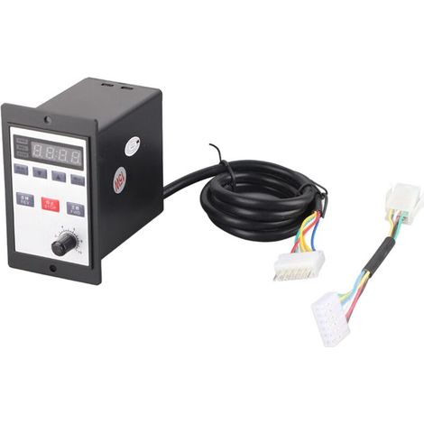 Contrôleur de vitesse numérique AC 220V 6-200W, unité de contrôle de vitesse du moteur 0-100% (port double rangée A 15W) (1/5)