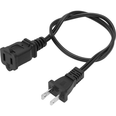 Cordon de rallonge secteur polarisé NEMA 1-15P mâle vers NEMA 1-15R femelle, prise américaine 10A 125V (1/5)