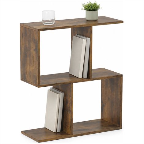 Mesa auxiliar, multifunción, 50 x 19,5 x 58 cm, marrón rústico (1/5)