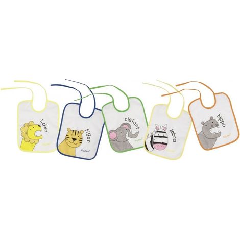PLAYSHOES Lätzchen 5er Pack Tiermotive