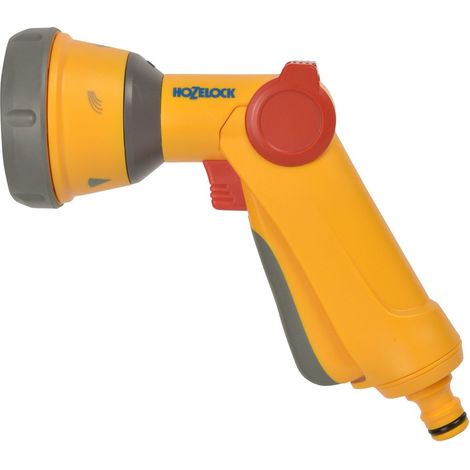 Pistolet d'arrosage multi spray 5 jets – Compatible avec raccords Hozelock – Gâchette verrouillable pour confort d'utilisation