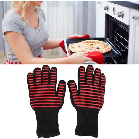 Set di 2 guanti da barbecue ignifughi e resistenti alle alte temperature per forni a microonde (1/3)