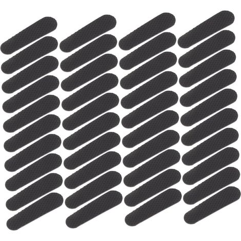 Paquete de 200 tiras de silicona antideslizantes y texturizadas para perchas de madera/plástico, para sujetar prendas delicadas.
