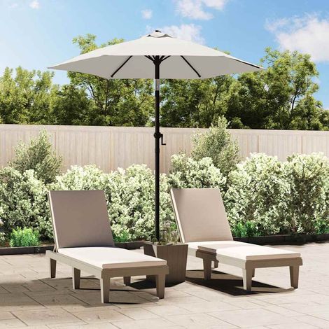 Parasol de balcon-Parasol de jardin Blanc sable 200x224 cm Aluminium 781659 (1/5)