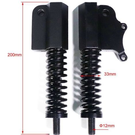 Amortisseur avant de trottinette électrique,10 pouces Hydraulic Spring Shock Absorber Suspension pour kugoo M4 (1/4)