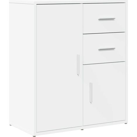 Credenza buffet cassettiera mobile contenitore organizer cucina soggiorno soggiorno 60 x 31 x 70 cm derivati del legno bianco 020030342