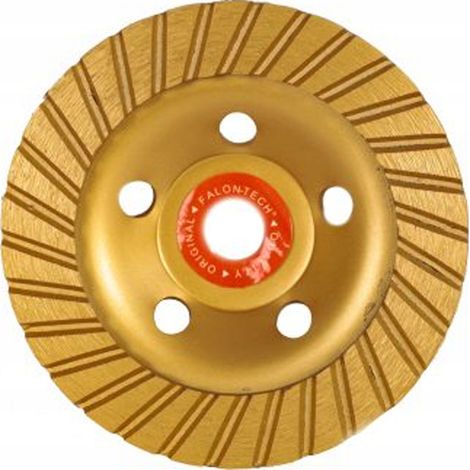 FALON-TECH 125mm TURBO Diamant-Topfscheibe für Beton und Stein