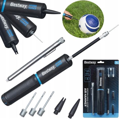 Pompa manuale Bestway Air Hammer 62321 per palloni, materassi e biciclette (1/5)