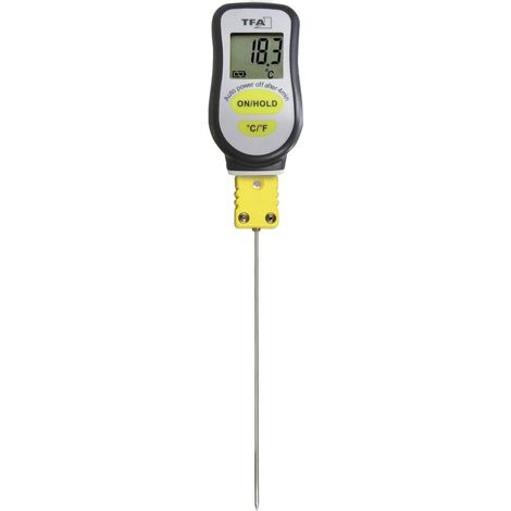 TFA Dostmann Thermomètre à sonde à piquer Plage de mesure de température -20 à 300 °C sonde K instantané, avec sonde ri (1/2)