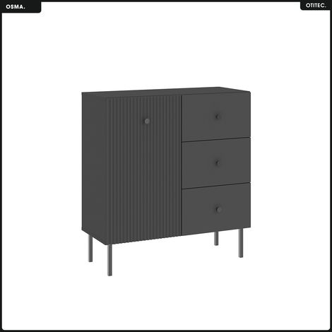 Commode - H.98 x L.91 x P.42 - OSMA - NOIR (1/5)