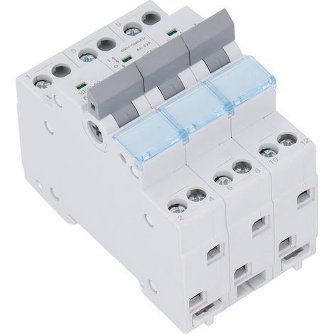 Interrupteur-sectionneur solaire DC pour panneaux photovoltaïques, disjoncteur DIN 3 pôles 63A 400V, commutateur d'isolement double source (1/5)