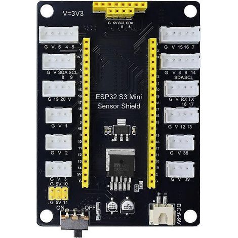 Carte d'extension de développement IoT ESP32-S3, carte d'expérimentation IA XiaoZhi, carte de mini-capteurs avec interface anti-inversion (1/5)