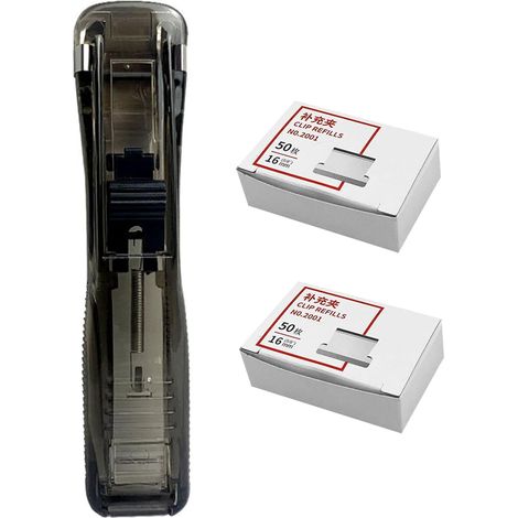 Agrafeuse portable sans perforation Abaodam avec distributeur (1/5)