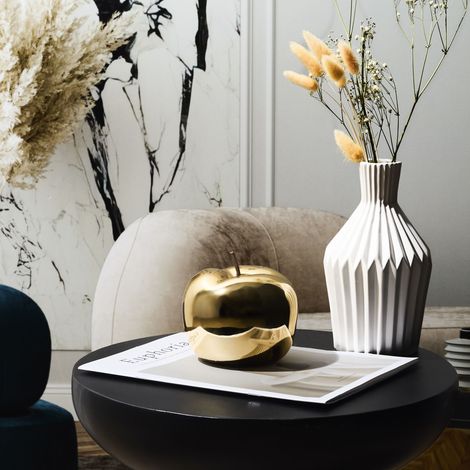 Statue - HOME DECO FACTORY - Pomme Dorée - Design Moderne - Or