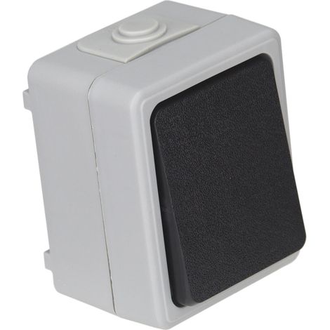 Feuchtraum Wechselschalter Serie TAFF Aufputz Schalter IP44 250V grau (1/3)