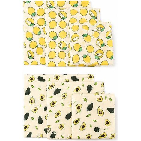 Emballages à la cire d'abeille pour aliments - Sacs à pain et emballages à sandwich réutilisables en cire d'abeille emballages à la cire d'abeille b (1/5)