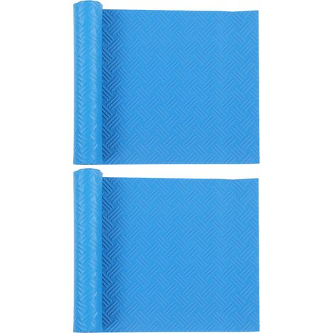 Ensemble de 2 tapis de protection en caoutchouc pour échelle de piscine (60 x 24 x 0,1 cm). (1/5)