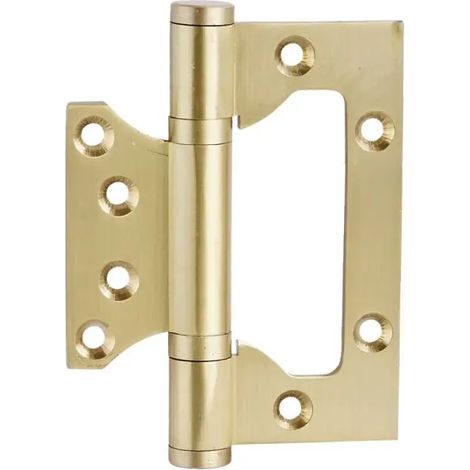 (SB-4 pouces) 1 charnière de porte en laiton DOOROOM, fente libre, charnières silencieuses et épaisses pour enfants, 4 pouces. (1/5)