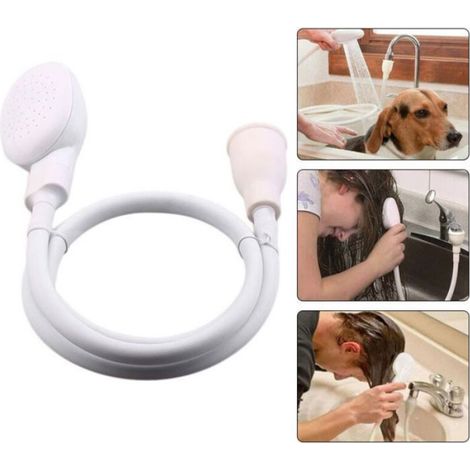 Douchette universelle pour robinet - Cisea - Adaptable sur robinet - Douchette pour cheveux - Douchette pour animaux (1/4)