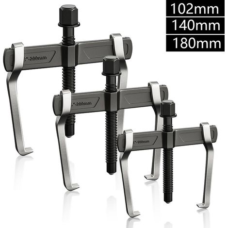 Extracteur de Roulement d'Engrenage à Deux Mâchoires 4'' 6" 8'' 102-180 mm, Outil de Retrait d'Extracteur de Roulement d'Engrenage Spécial à Griffes Minces en Acier au Carbone (1/5)