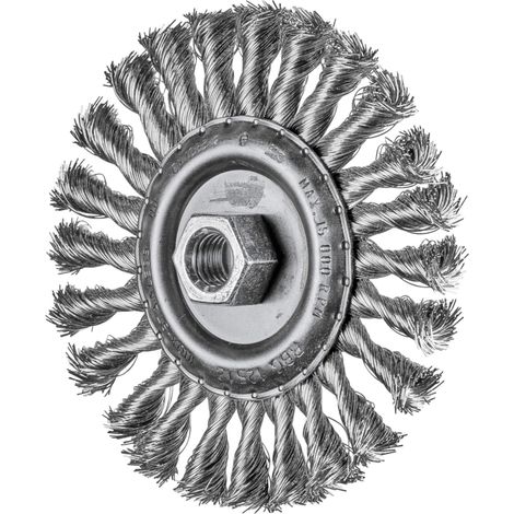 PFERD Rundbürste gezopft RBG Ø 125x12 mm M14 Edelstahl-Draht-Ø 0,35 mm Winkelschleifer (1/5)