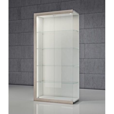 Vetrina in cristalli temperati 100 x 40 x 210 cm QF/C (1/2)