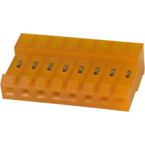 Connecteur MTA 156 Femelle 8 Voies Orange pour câble AWG 18
