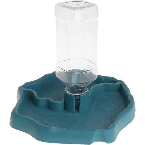 Distributeur automatique de nourriture et d'eau pour reptiles, avec deux gamelles, pour tortues. (1/4)