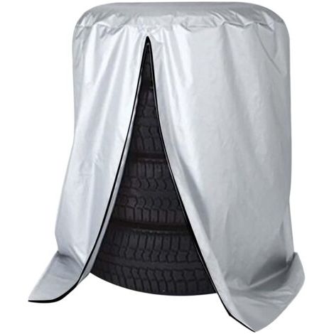 BUNTHAUS Housse universelle pour 4 pneus, housses de pneus - sacs de rangement étanches pour pneus - housse saisonnière - Peut contenir 4 pneus, sac à pneus anti-poussière, diamètre 75 cm x hauteur 11 (1/5)