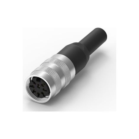 Connecteur DIN RS PRO, 8 contacts, Femelle, Montage sur câble, A souder ( Prix pour 1 )