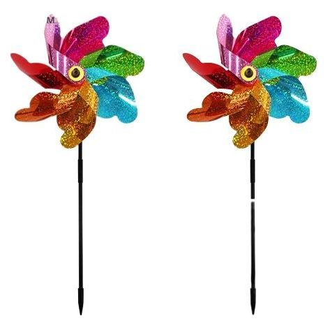 Girouette réfléchissante / Épouvantail - Lot de 2 multicolores (1/5)