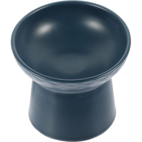 Gamelle surélevée en céramique pour chat, antidérapante, durable, avec rebord protecteur, large bord, réutilisable, design nordique moderne pour chats et petits animaux. (1/5)