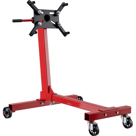 Wiltec Motorständer bis zu 450kg aus lackiertem Stahl mit Rollen Motorheber, Getriebeheber, Getriebehalter