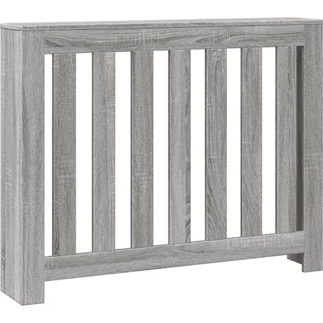 Cache-radiateur sonoma gris 104x20x82 cm bois d'ingénierie (1/5)