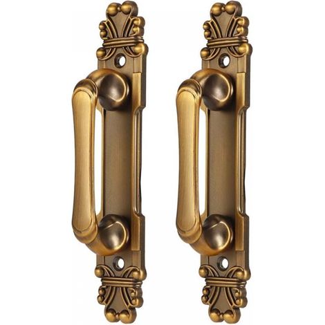 165 x 29 x 35 mm 2 pièces poignées de porte en alliage de zinc, poignées de placard avec vis pour portes d'armoires à tiroirs de cuisine (1/5)