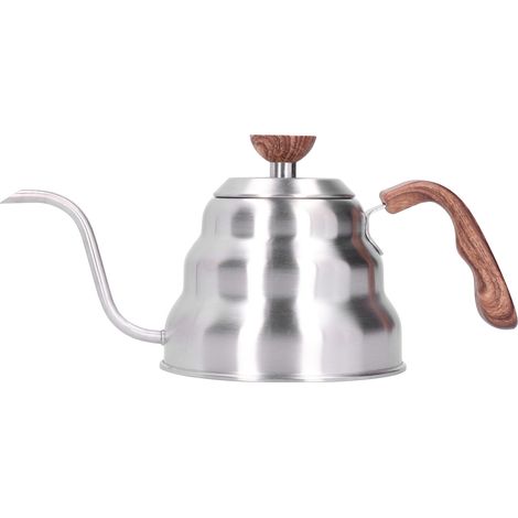 Bouilloire en acier inoxydable 1L pour café filtre, thé, bec col de cygne, accessoires cuisine électroménagers (1/5)