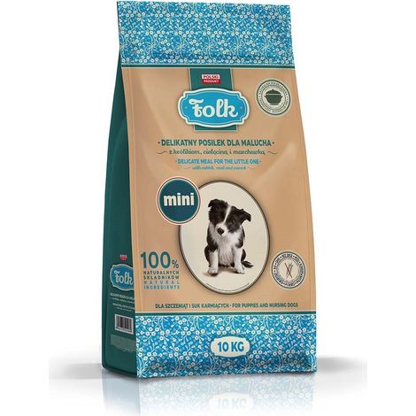 FOLK Repas délicat pour tout-petits au lapin, veau et carottes Mini 10 kg (1/4)