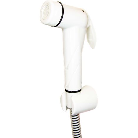 tecuro Bidet WC Handbrause Set SHATTAF, weiß, 1-strahlig, 1,20 m Schlauch und Wandhalter (1/5)