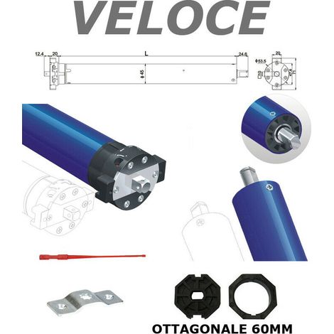 Motore Automazione Per Tapparelle 20 Nm 40 Kg Veloce Rapido 28 Giri Rpm Minuto