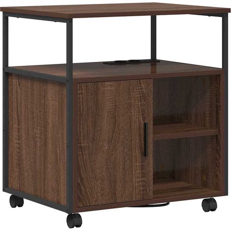 Maison Exclusive - Gabinete con Estación de Carga Roble Marrón 61