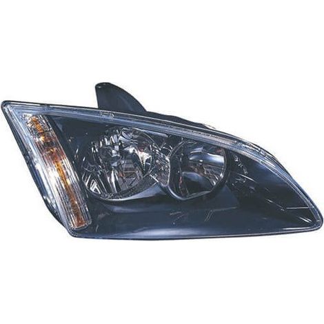 Phare avant droit noir H1/H7 Ford Focus 2 phase 1 2004-2007