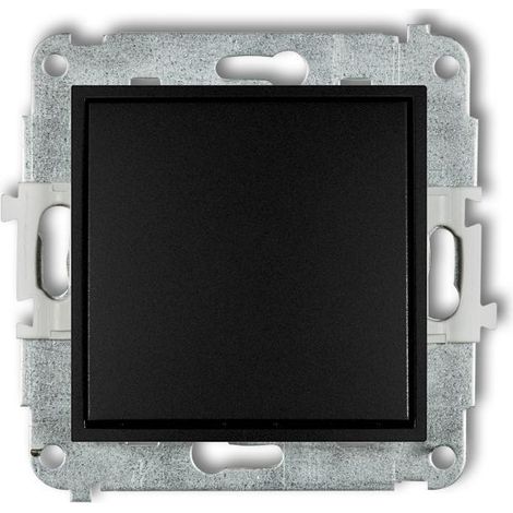 Interruptor unipolar Karlik Mini negro mate - 12MWP-1