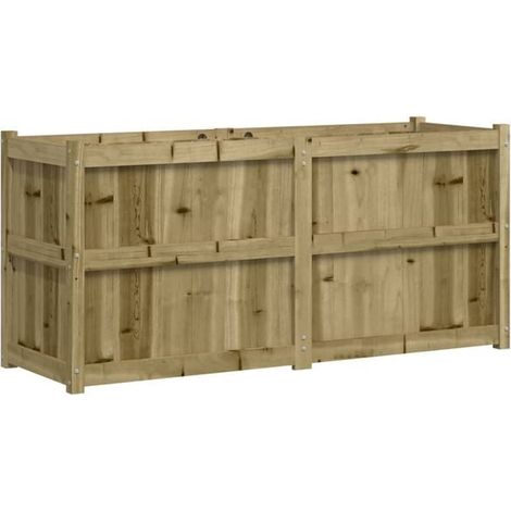 Dimensions du pot de fleurs : 150 x 50 x 70 cm  matériau : bois de pin imprégné