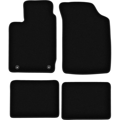 Tapis de sol basiques en velours noir pour : Renault Clio II hatchback (1998-2005) (1/5)
